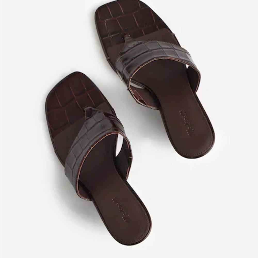 Madewell The Deanna Thong Wedge Sandal
